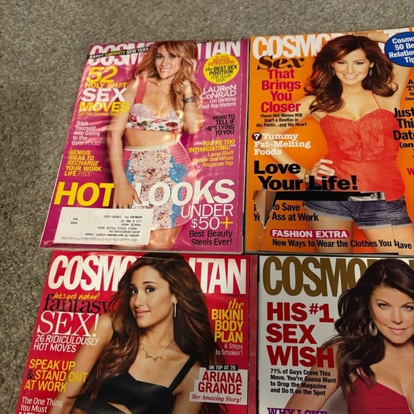 Cosmopolitan Magazine Bundle Lauren Conrad Ariana Grande Fergie Ashley Tisdale - Picture 4 of 6